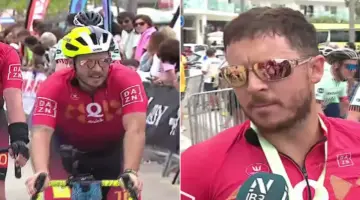 شاهد.. هازارد يتحدى اعتزاله بقطع 167 كيلومتراً على دراجته الهوائية